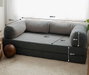 Atelier Del Sofa Nook Sofá-Cama de 3 Plazas Antracita